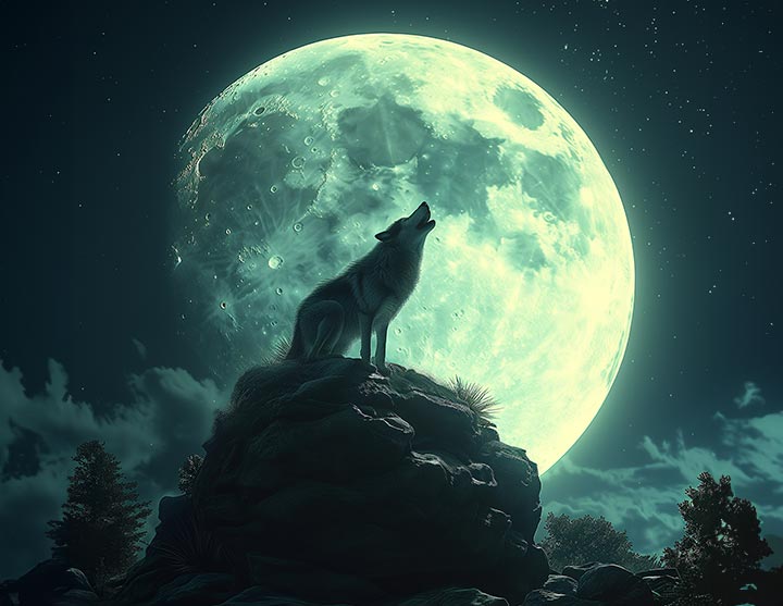 Wolf Full Moon